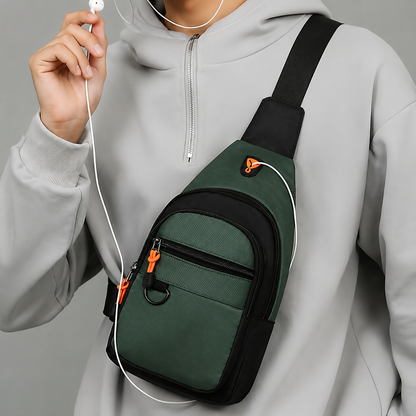 Kompakt-Schultertasche mit Diebstahlsicherung