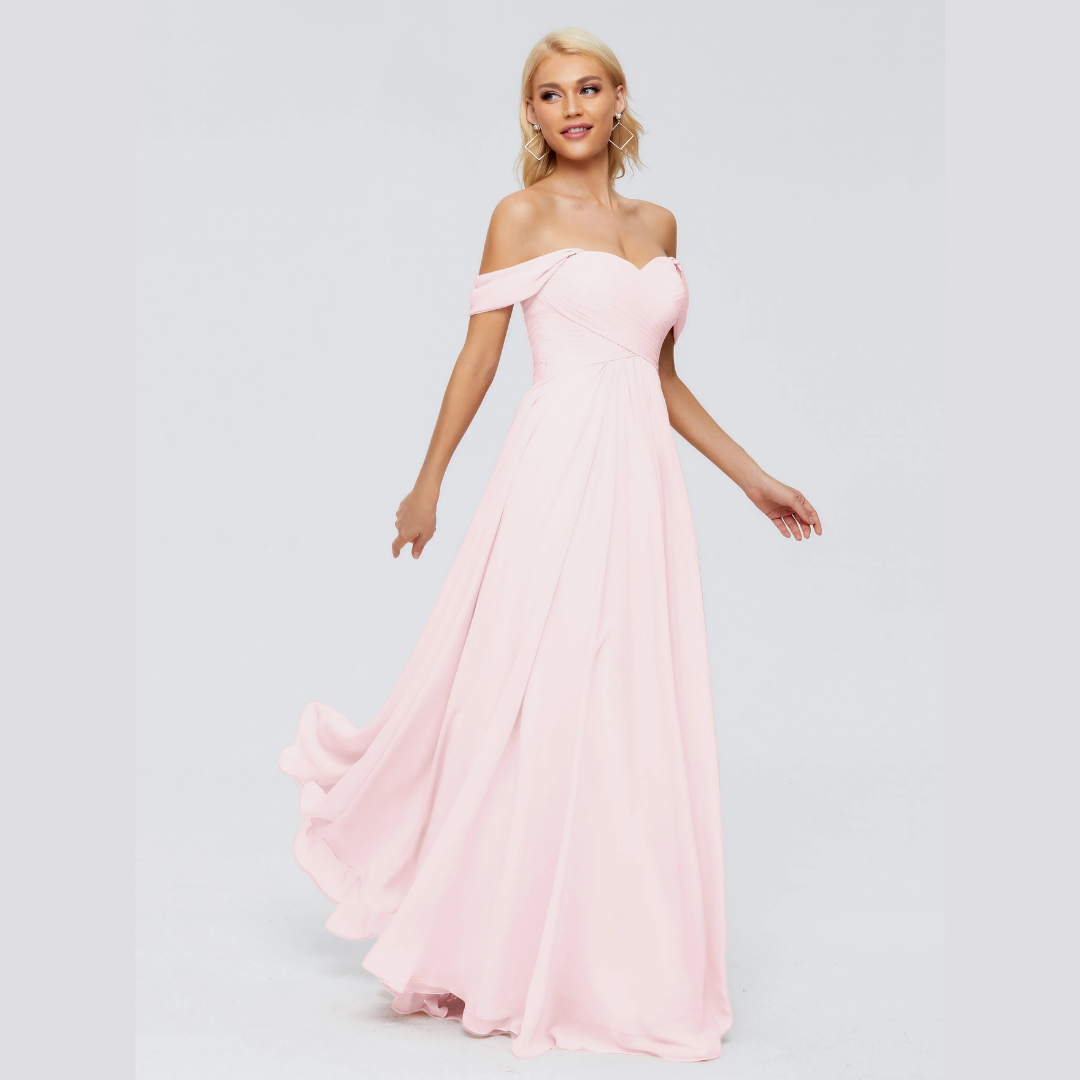 Robe de Demoiselle d'Honneur Élégante à Bretelles