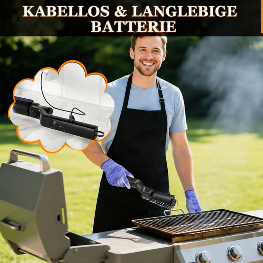 Akku-Bürste zur Grillreinigung