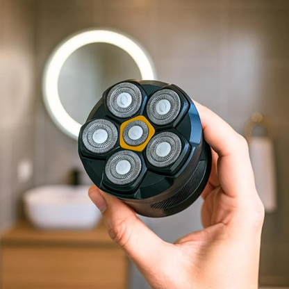 Rasoir ergonomique à 6 têtes