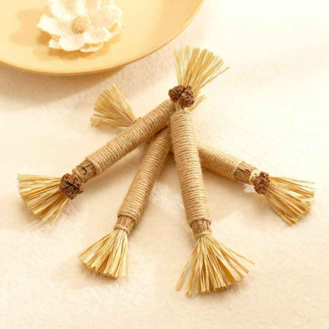 Natürliche Zahnstocher aus Silvervine für Katzen