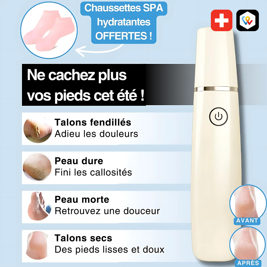 Râpe Électrique Rechargeable pour Pieds