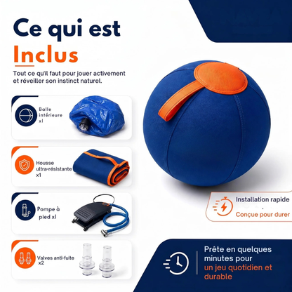 Balle interactive pour chien résistante
