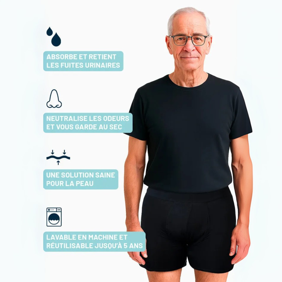 Boxer absorbant homme