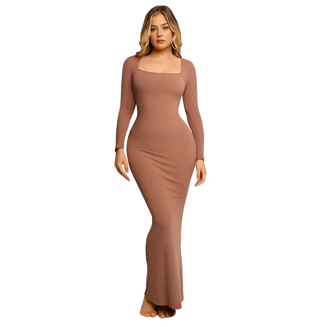 Robe courte sculptante femme