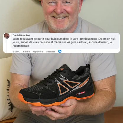 Chaussures de marche homme à confort orthopédique