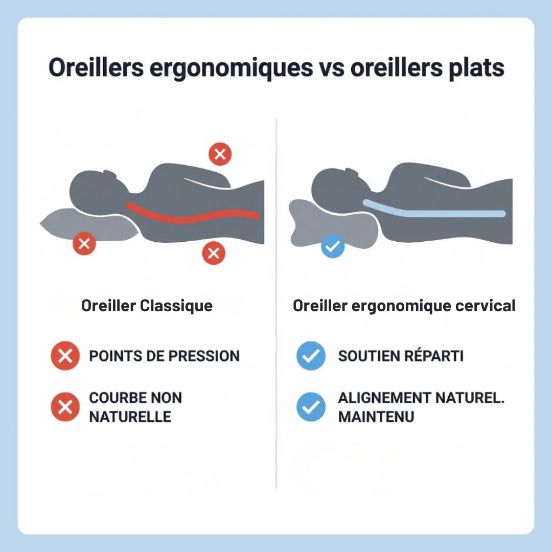 Oreiller ergonomique cervical