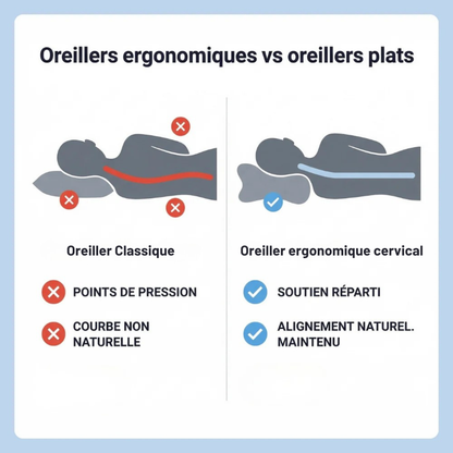 Oreiller ergonomique cervical