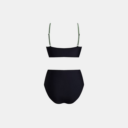 Bikini taille haute eucalyptus