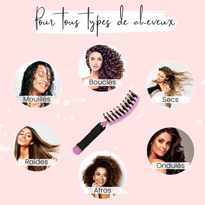 Entwirrende Bürste gegen Haarbruch