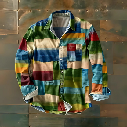 Chemise multicolore homme