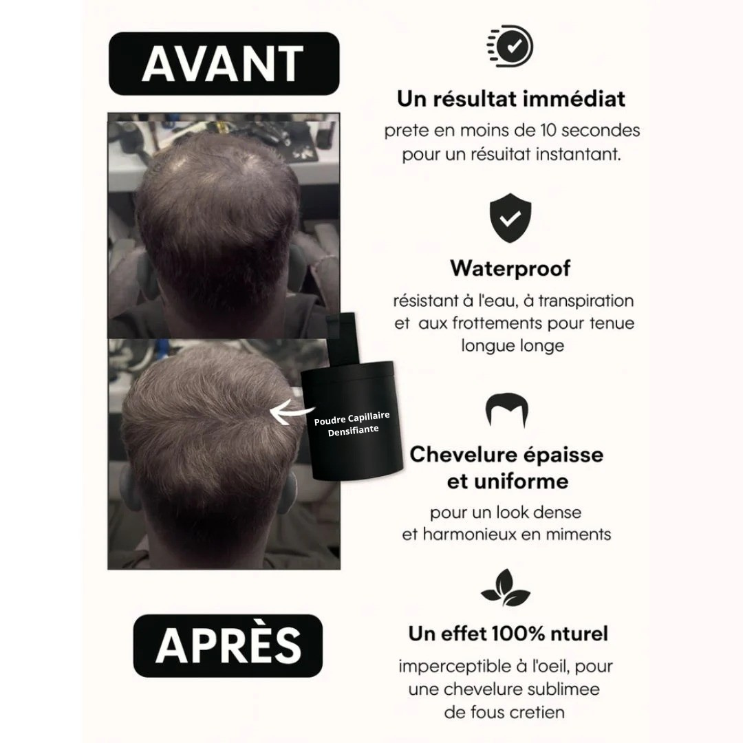 Poudre densifiante pour cheveux