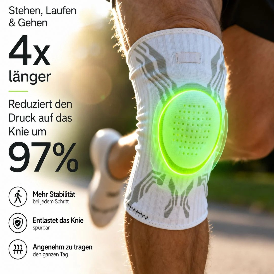 Verstellbare Kniebandage zur Schmerzlinderung und zur Stützung des Knies