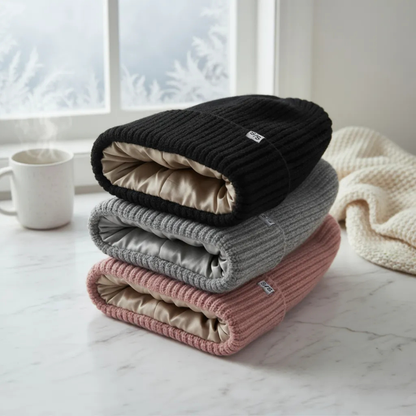 Bonnet thermique en soie hiver