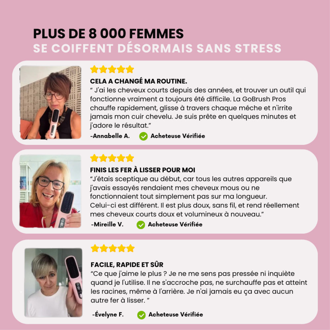 Beheizbare Glättungsbürste