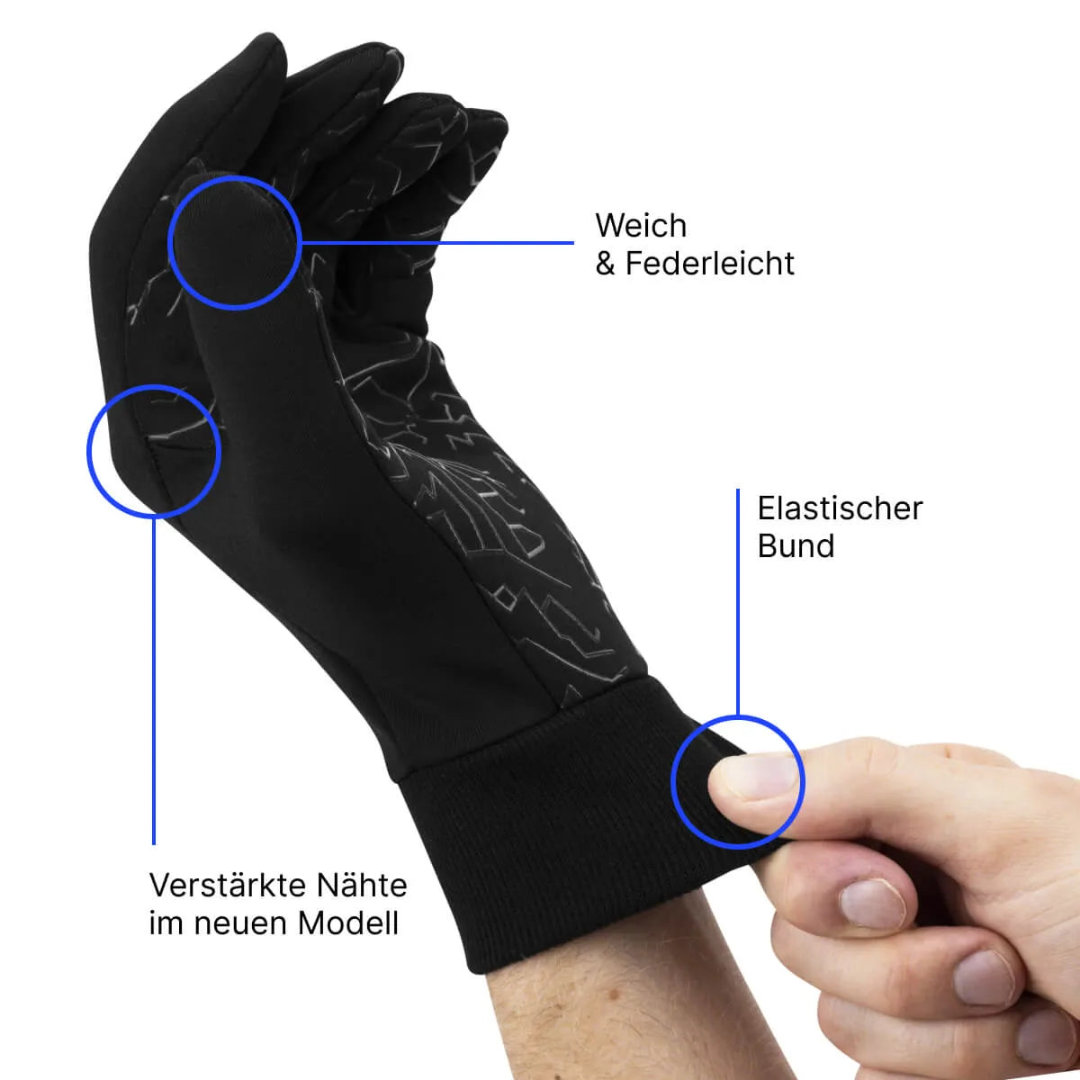 Gants de cyclisme tactiles en silicone