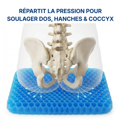 Coussin en Gel Anti-Douleur pour Dos et Hanches