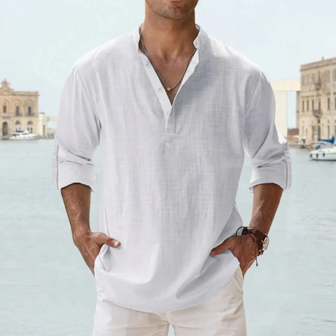 Chemise lin respirant homme été léger