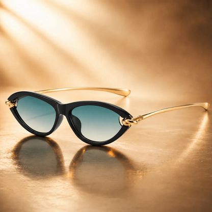 Lunettes Cat-Eye avec Chaîne