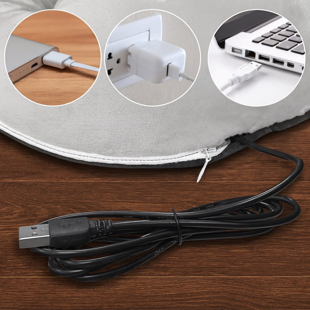 Coussin chauffant pour les pieds