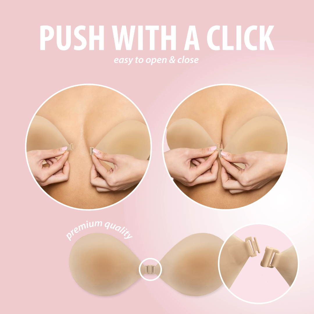 Soutien-gorge invisible silicone sans bretelles
