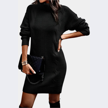 Strickkleid mit Rollkragen