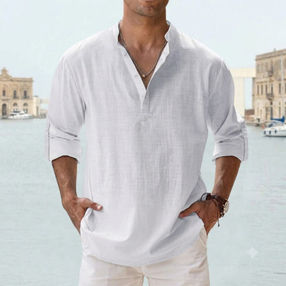 Chemise lin respirant homme été léger