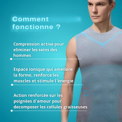 T-shirt de compression pour une posture améliorée et ventre plat