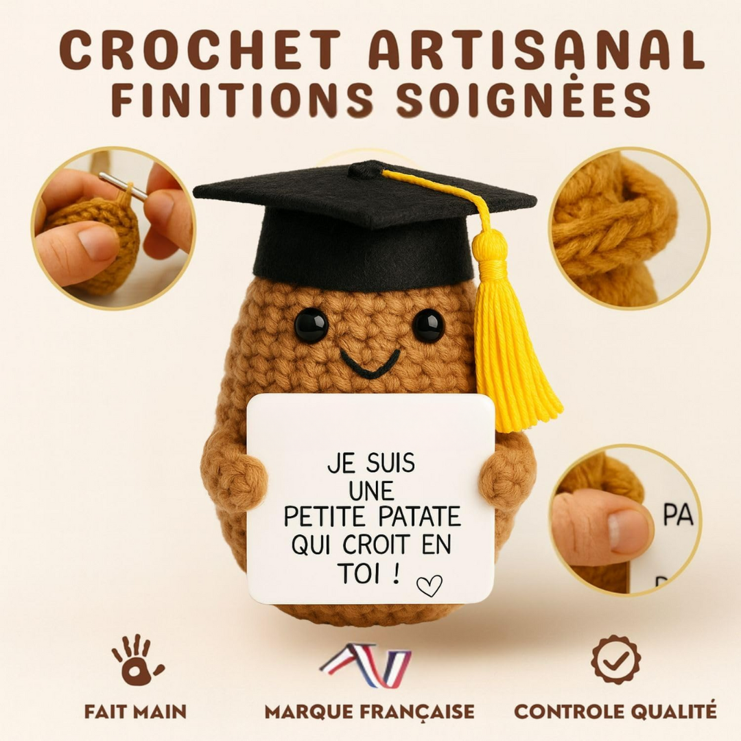 Kleiner dekorativer Begleiter mit positiver Botschaft