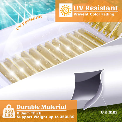 Piscine Gonflable de Bronzage avec Porte-Gobelets