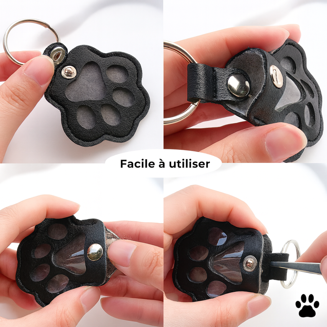 Schlüsselanhänger mit Tierabdruck als Souvenir