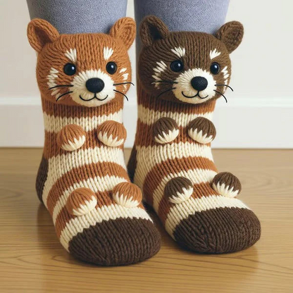 Weiche und bequeme Fantasie-Socken mit Tiermotiven