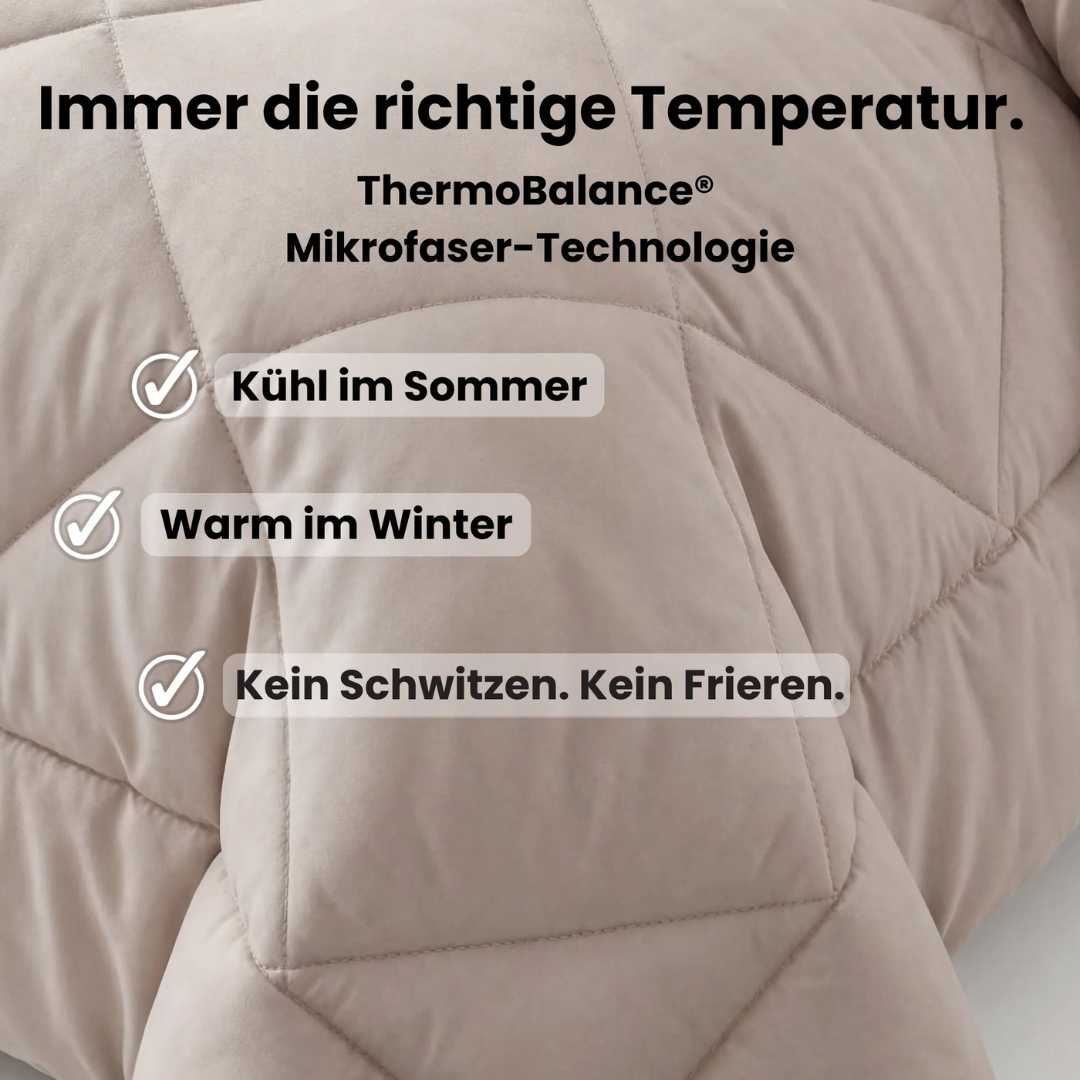 Leichte und atmungsaktive 2-in-1-Bettdecke ohne Bettlaken