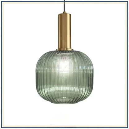 Lampadaire décoratif en verre texturé