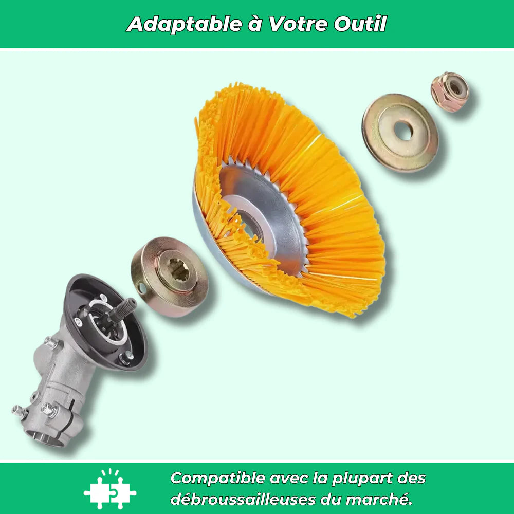Tête débroussailleuse nylon haute performance jardin