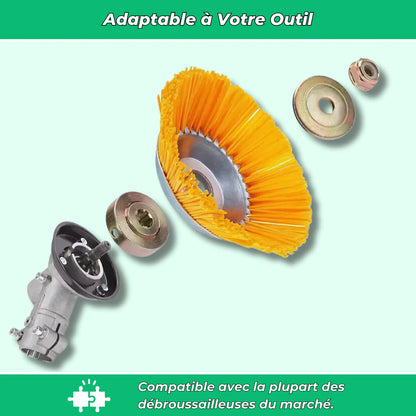 Tête débroussailleuse nylon haute performance jardin
