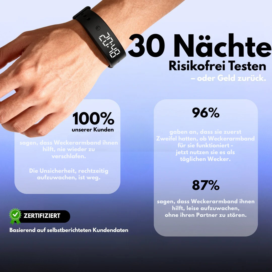 Bracelet réveil vibrant silencieux