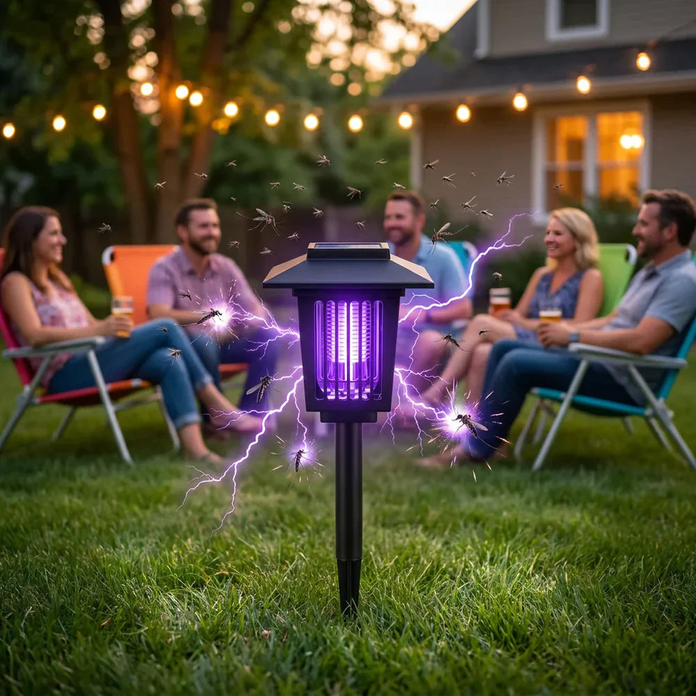 Lampe Solaire Anti-Insectes Extérieur