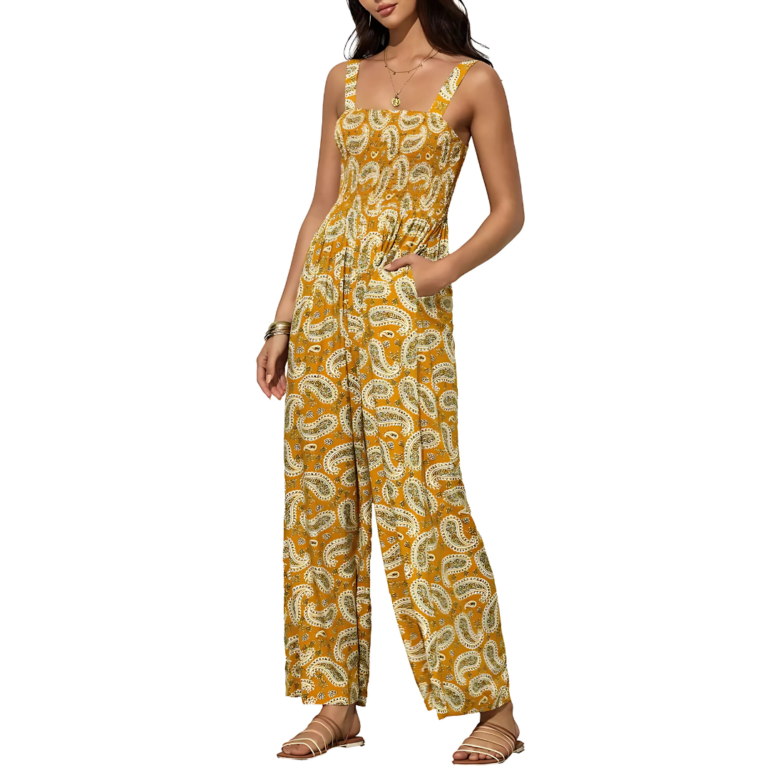 Combinaison imprimée bohème femme