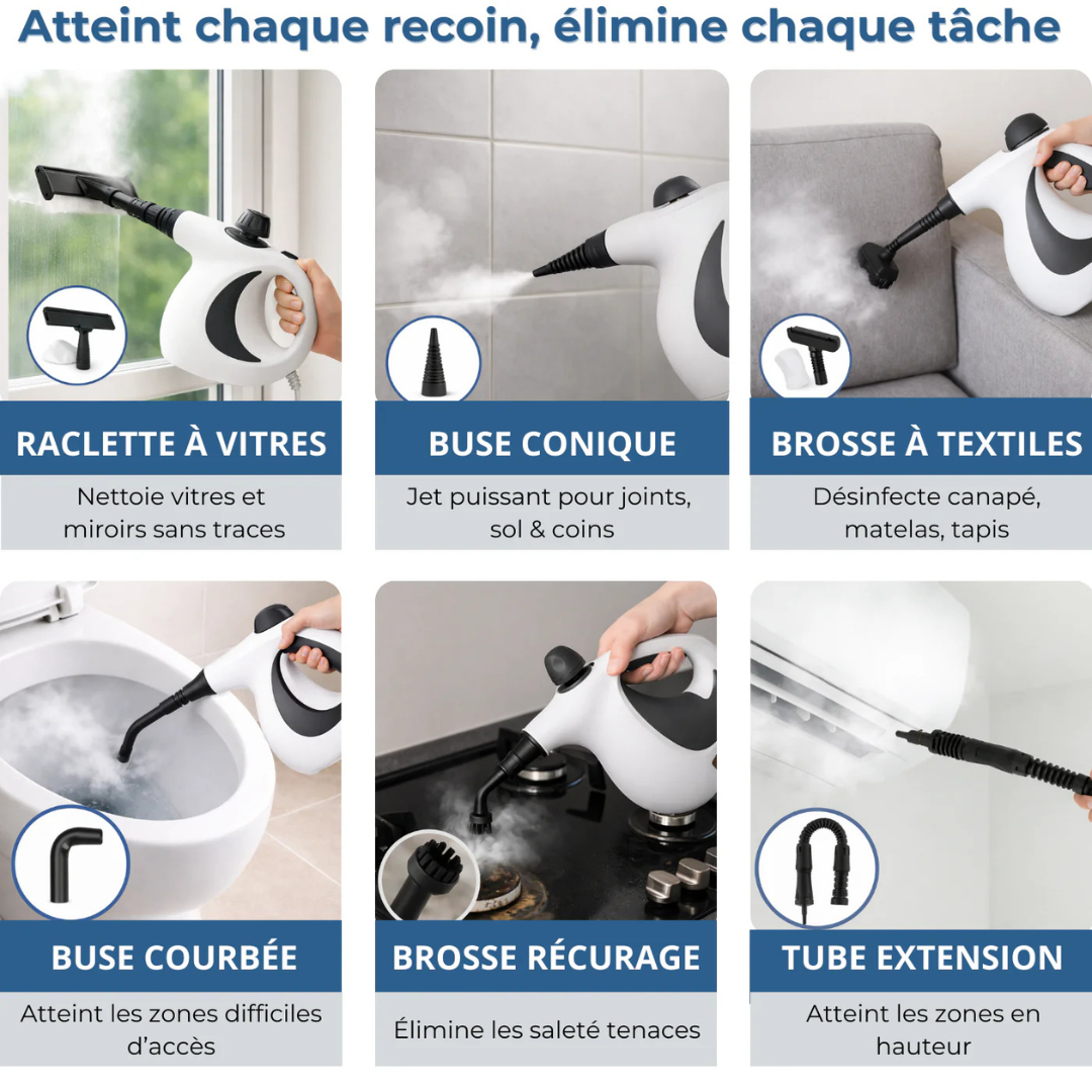 Nettoyeur Vapeur Multifonction Puissant