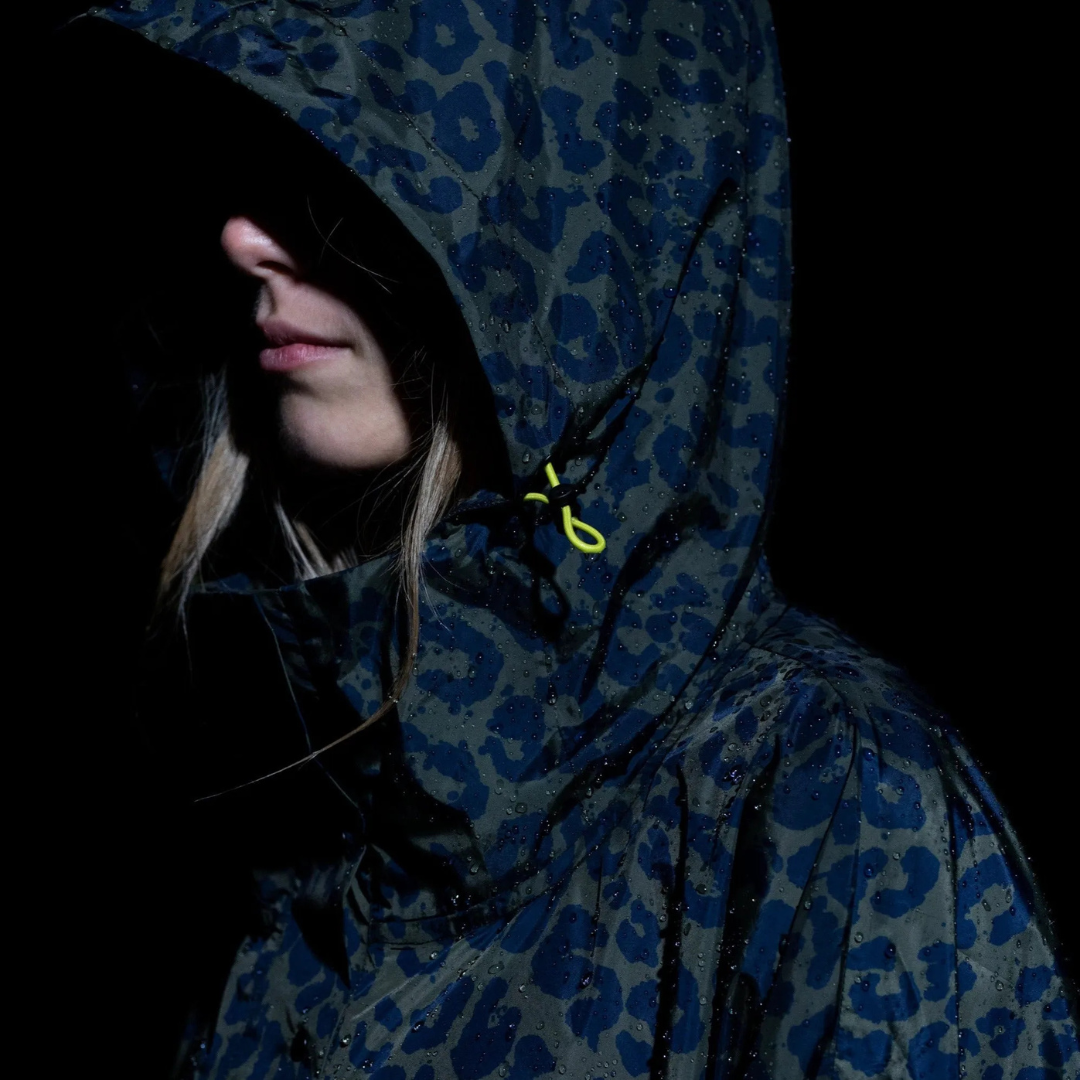 Imperméable long à capuche