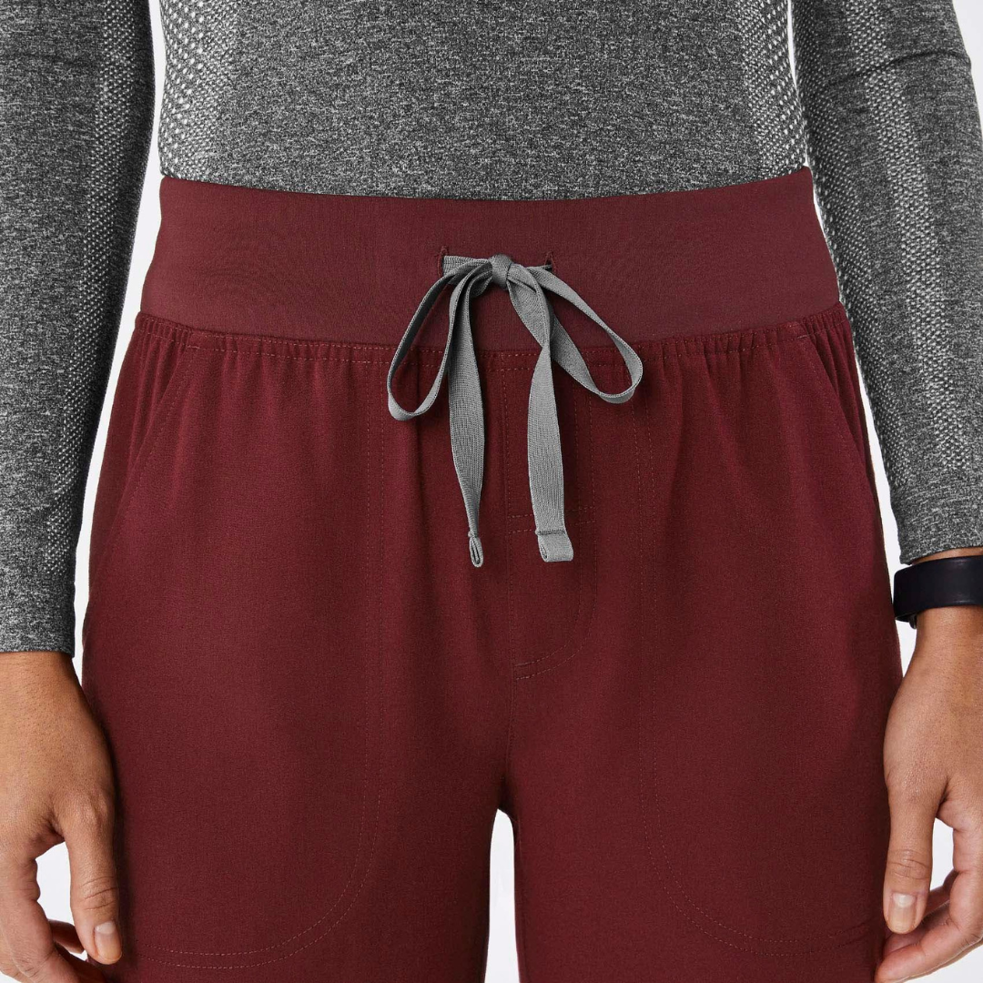 Pantalon Médical à Taille Haute et Jambes Larges
