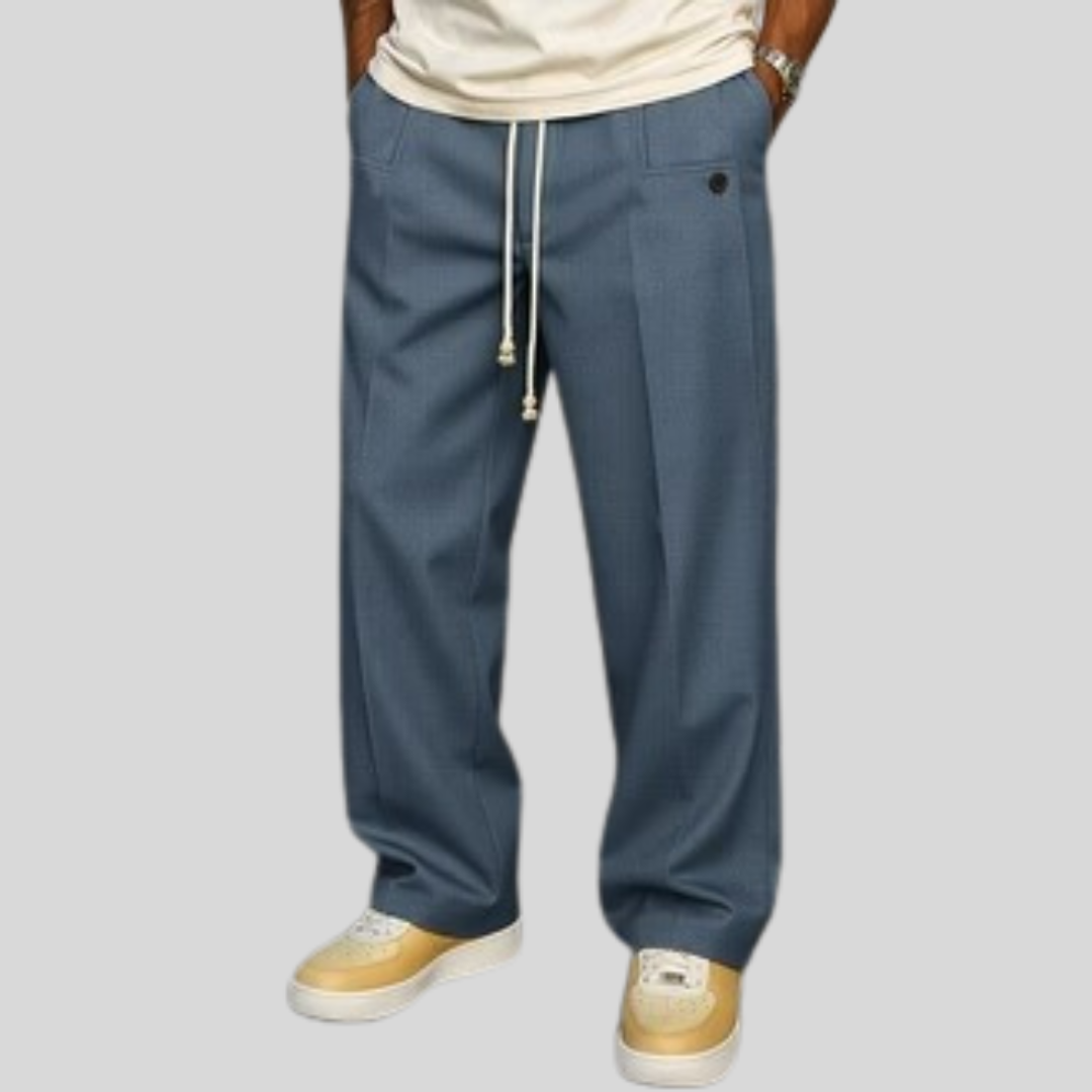 Pantalon ajusté à cordon