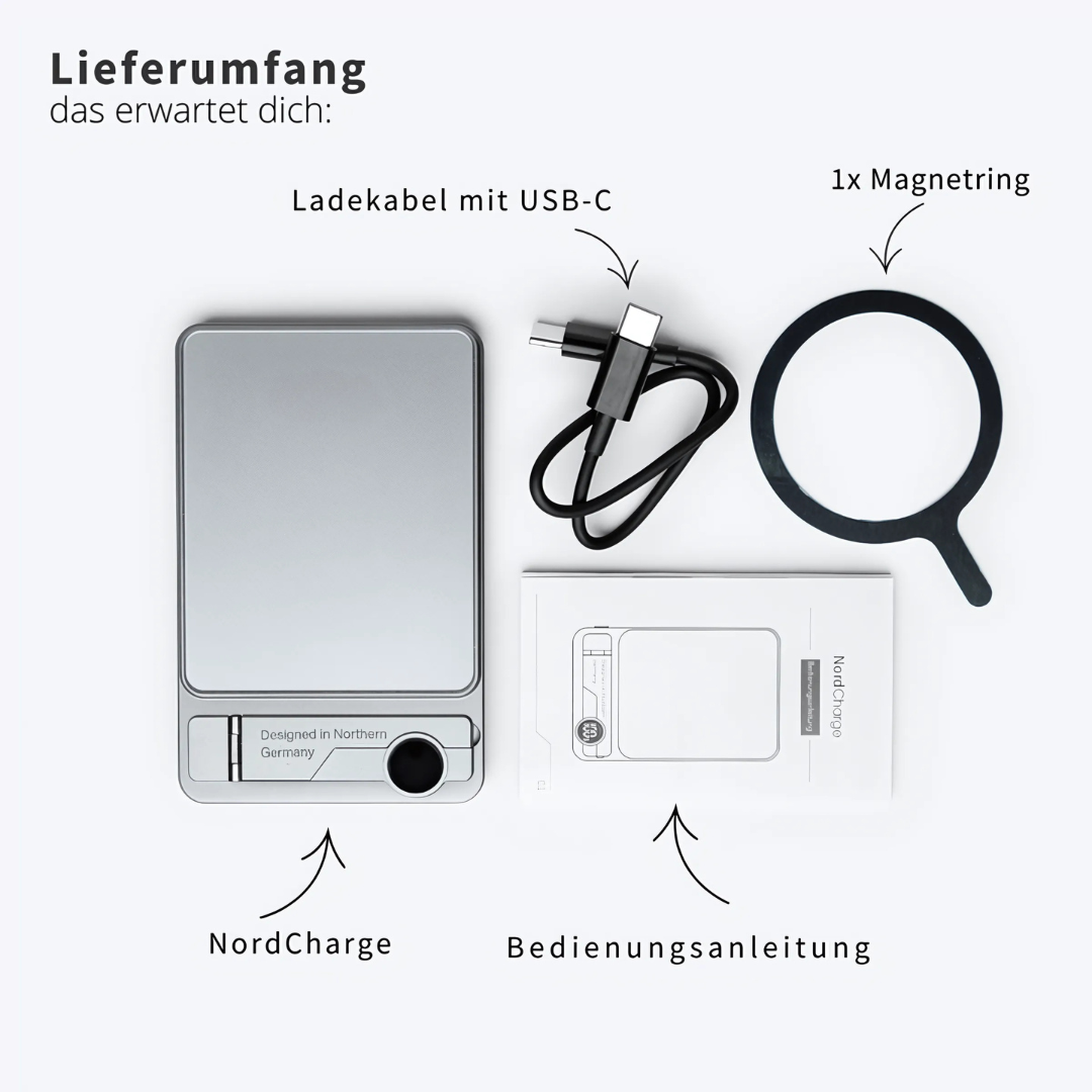 Magnetische Powerbank mit Display