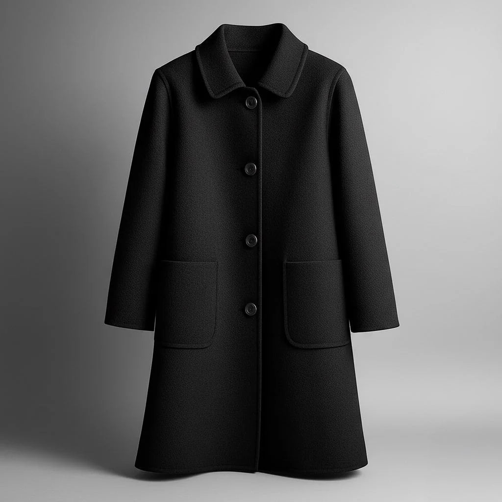 Manteau long en laine élégant