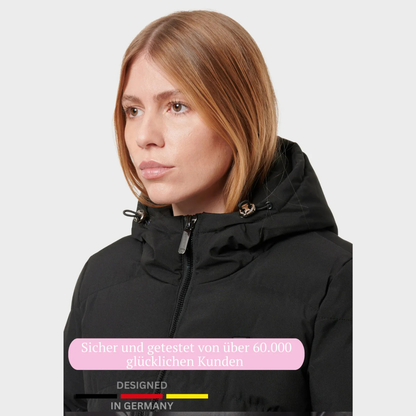 Lange beheizte Damenjacke