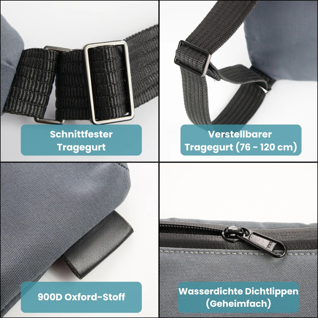 Ergonomische Diebstahlschutz-Tasche