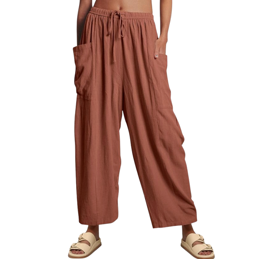 Pantalon en lin femme
