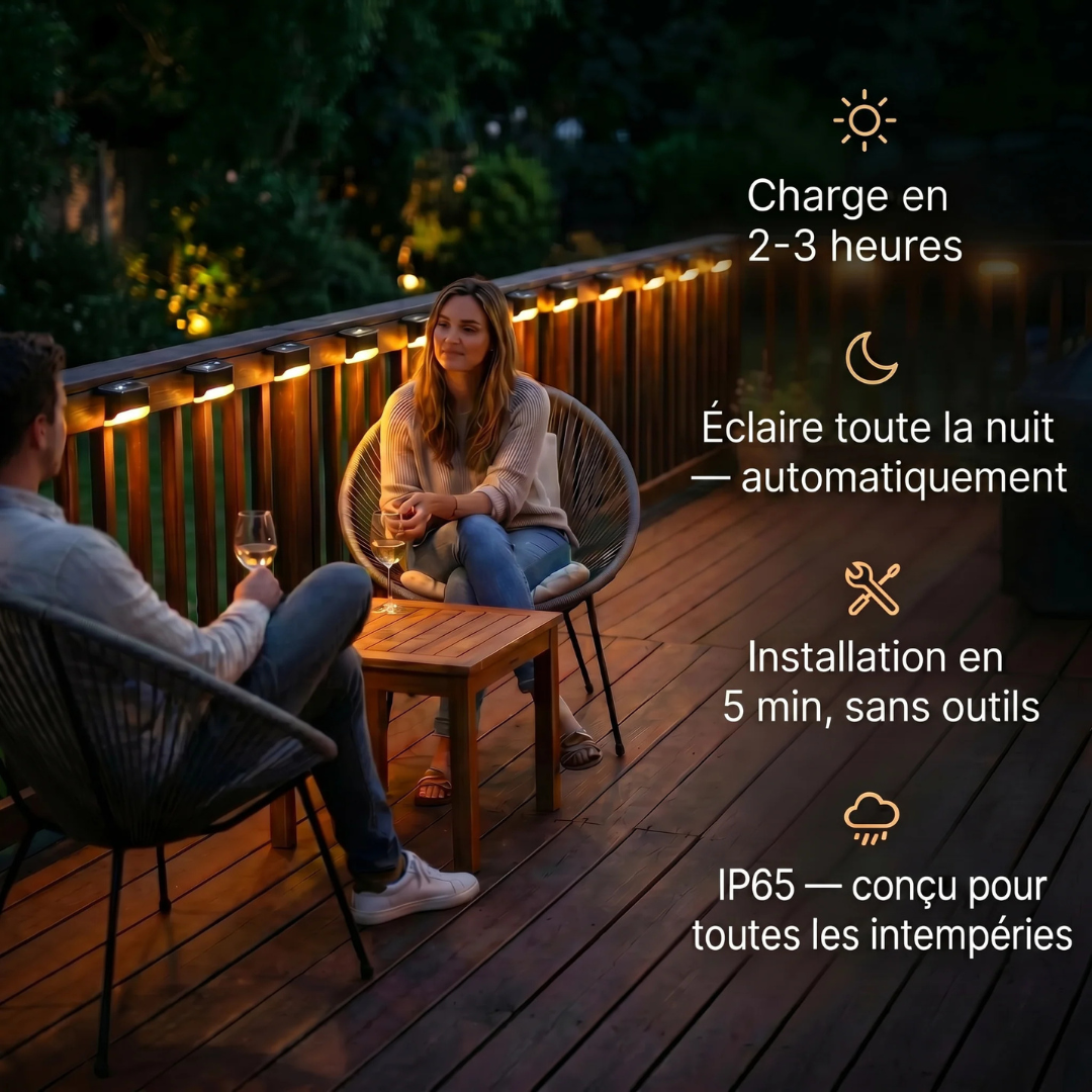 Wasserdichte LED-Solarleuchte mit automatischer Schaltung