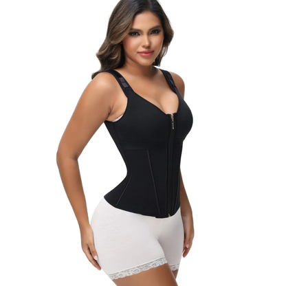 Corset en latex avec fermeture éclair